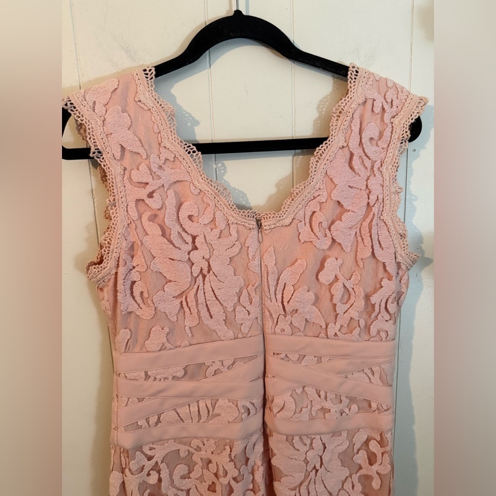 Joseph Ribkoff Pink Lace Dress, Size 10 - Picture 5 of 9